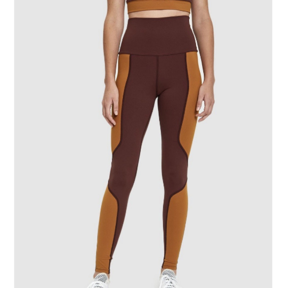 Live the Process Geometric Legging Raisin/Brown, M - Picture 2 of 5